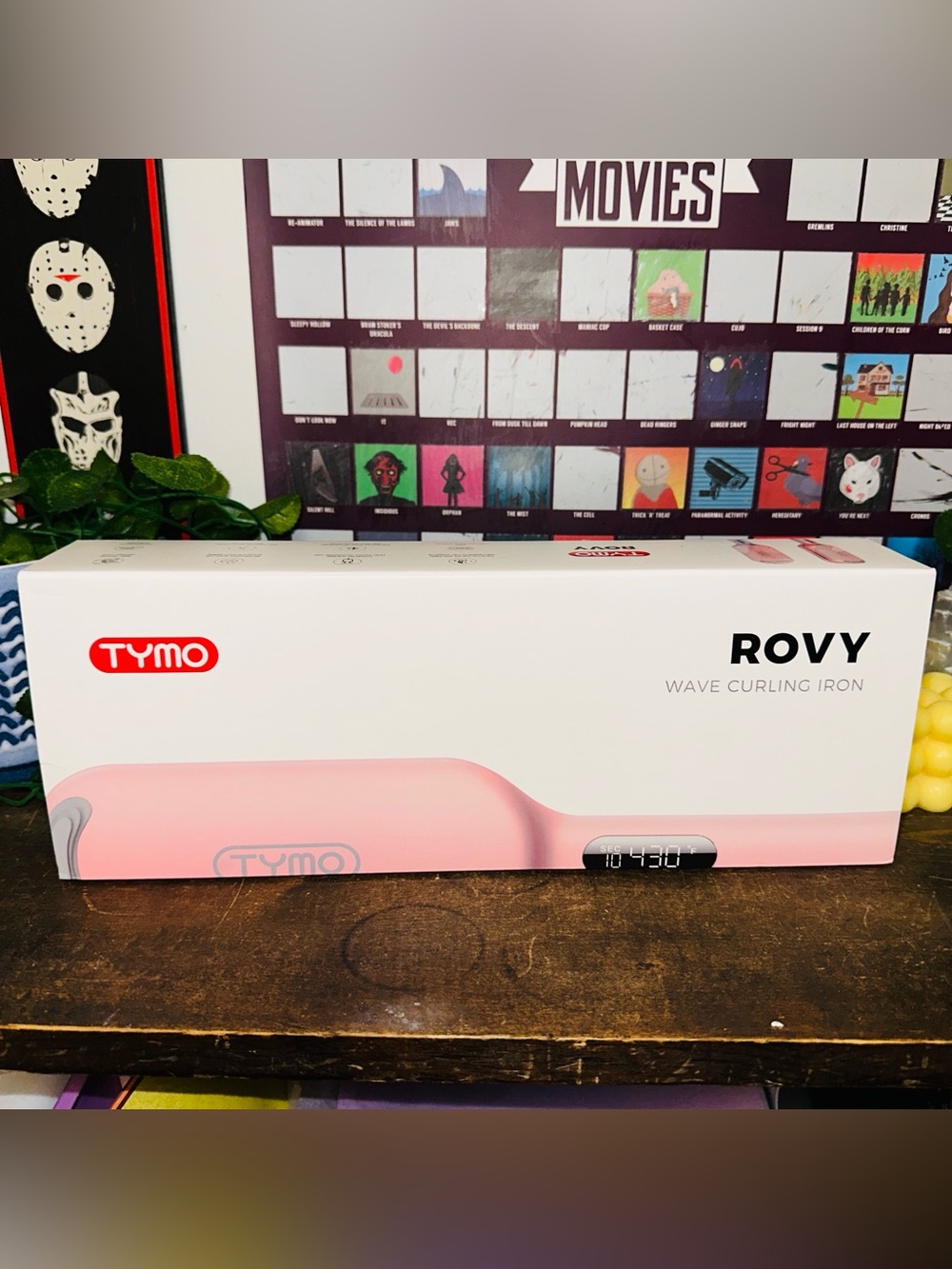 TYMO Rovy Wave Curling Iron Pink Hair Waver Tool